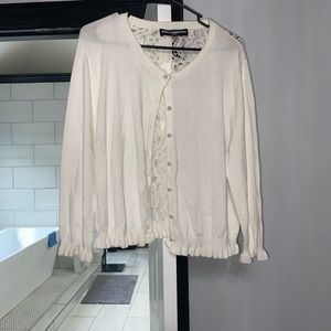Pearl color cardigan
